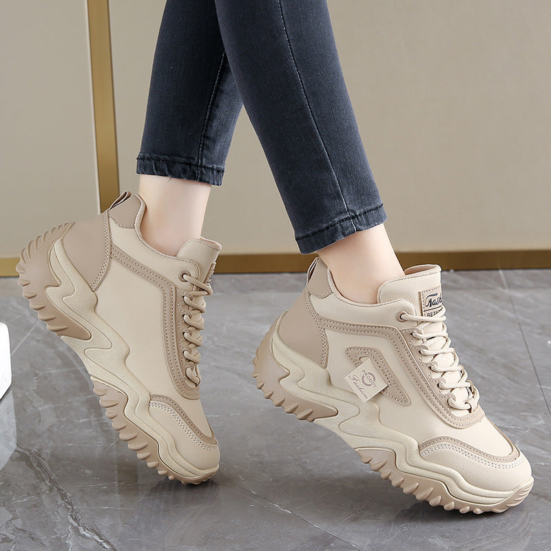 Damen Sneaker Sportlich High-Top mit Flexibler Sohle - BerlinGlamour