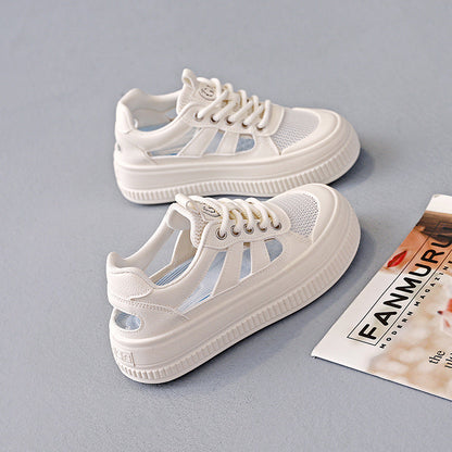 Damen Sneaker Mesh Oberfläche Flexibler Sohlenschuh Modern
