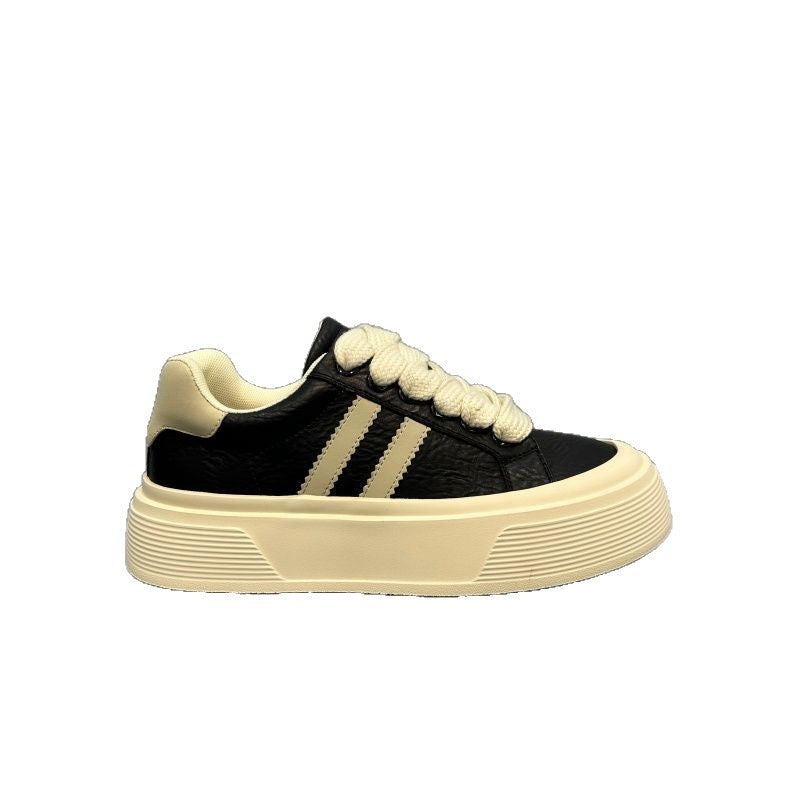 Damen Sneaker Hoher Plateau Weich