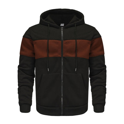 Herren Sportjacke Kapuzenjacke Atmungsaktiv Reißverschluss