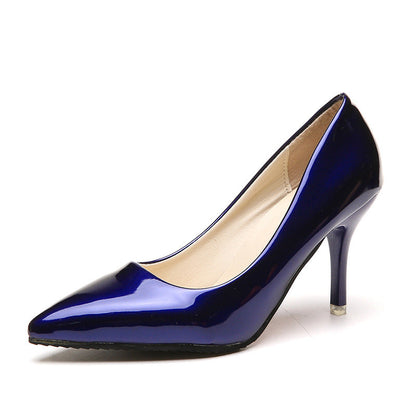 Damen Pumps Hochglanz Schmal Elegant Komfort