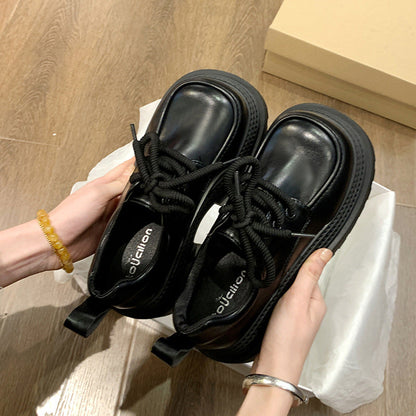 Damen Schnürschuhe Chunky Modisch Robust