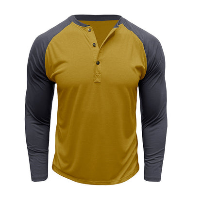 Herren Baseballshirt Sportlich Grau Berlin