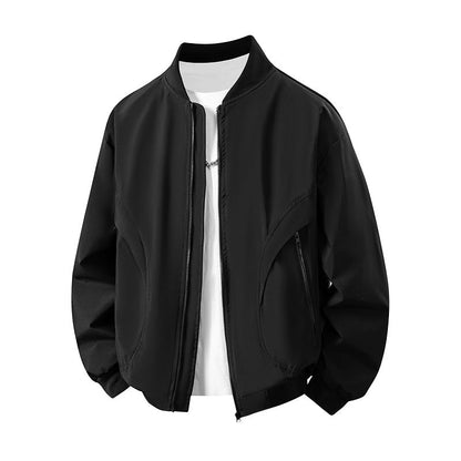 Herren Windjacke Modern mit Taschen Wasserabweisend