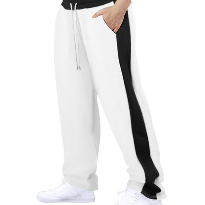 Herren Sporthose Elastisch Mit Kontraststreifen Sportlich