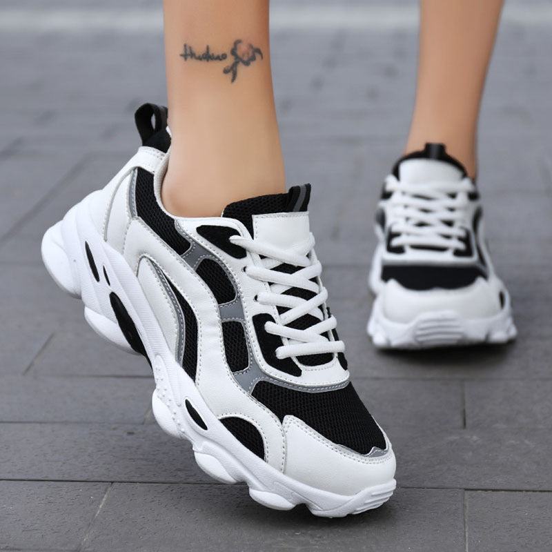 Damen Sneaker Leicht Atmungsaktiv Komfortabel Laufschuhe