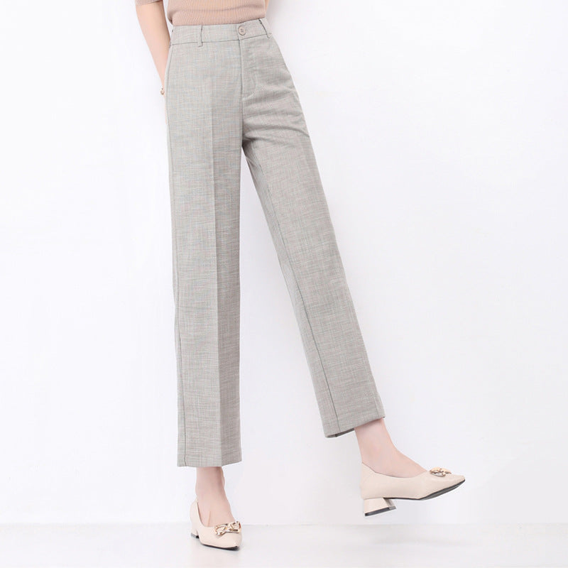 Damen Pantoletten High Waist Weite Bequem