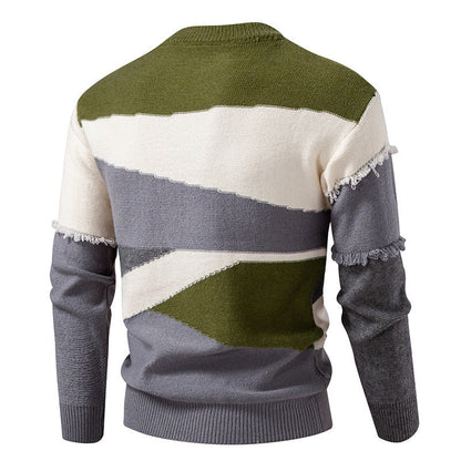 Herren Pullover Modern mit Fransen Design Trendy