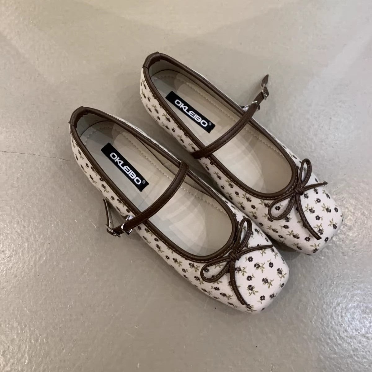 Damen Ballerinas Bequem Schleifen Dekor Schwarz