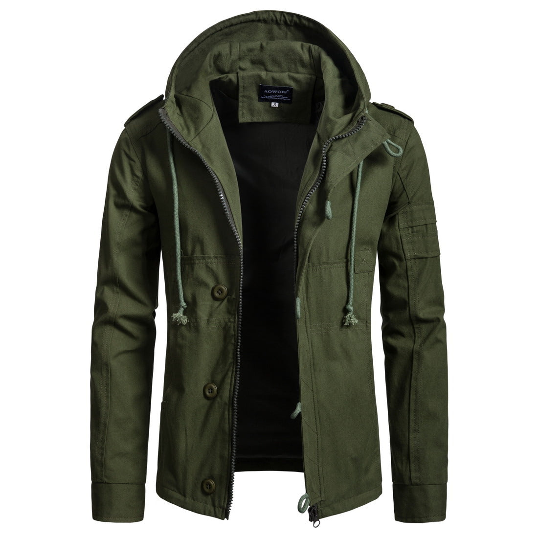 Herren Outdoor-Jacke Warm Wasserfest Mit Taschen