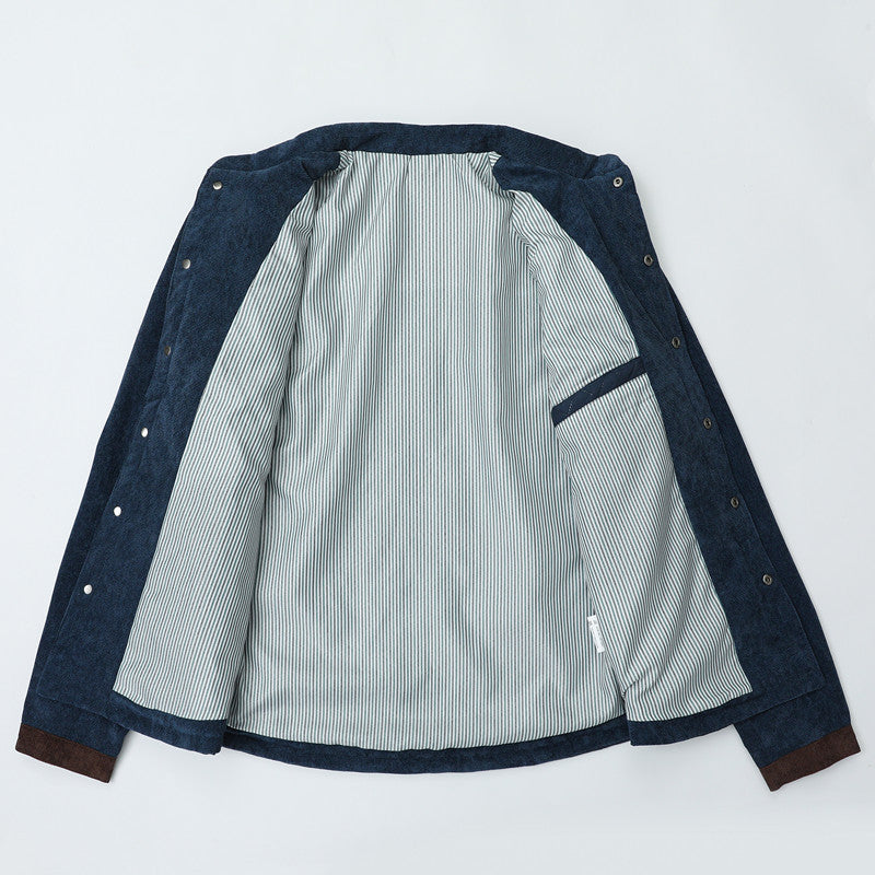 Herren Steppjacke Modern mit Stehkragen und Taschen