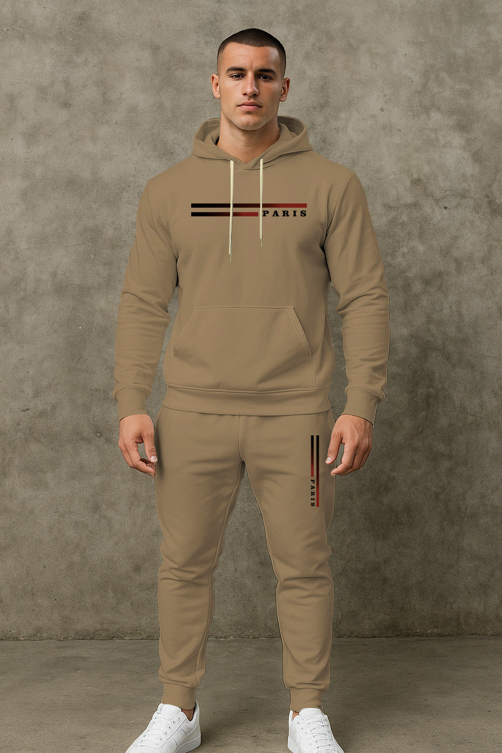 Herren Sportanzug Jogginganzug Mit Taschen Funktionell Modern