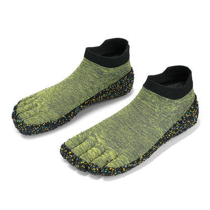 Damen Zehenschuhe Rutschfest Flexibel Gummisohle Grippmuster
