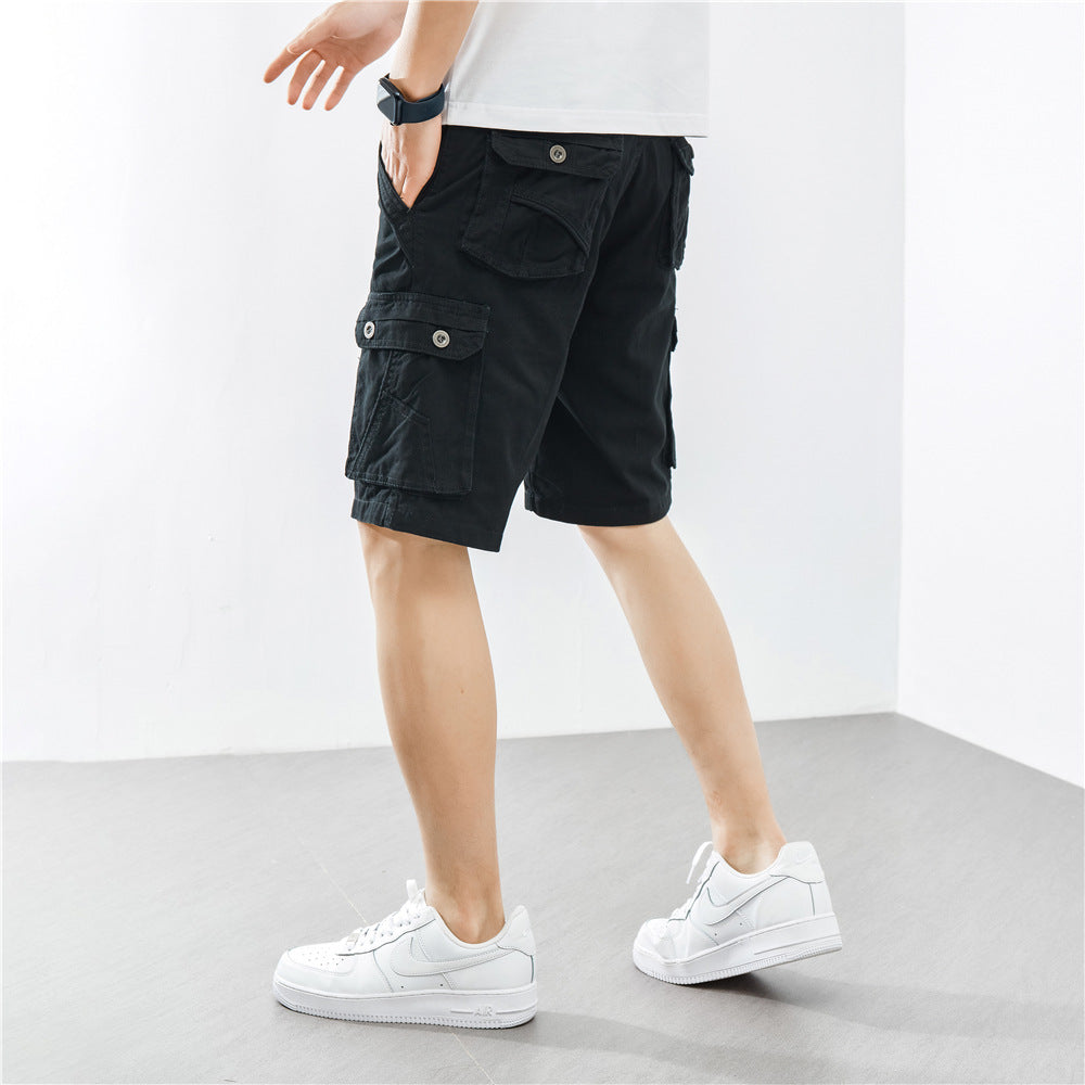 Herren Cargo-Shorts Funktionale Seitentaschen Bequem