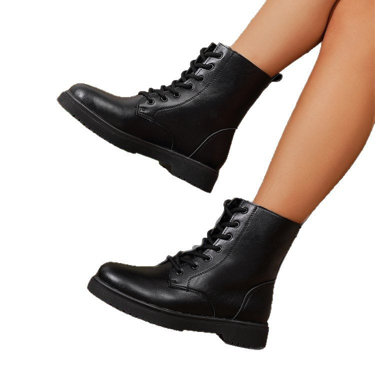 Damen Stiefel Robust Schnürstiefel Winter Warm