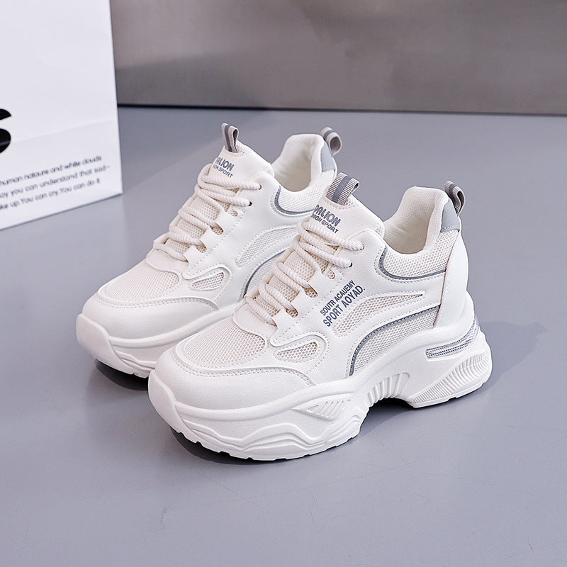 Damen Sneaker PlattformSchuhe atmungsaktiv Modern