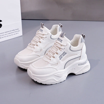 Damen Sneaker PlattformSchuhe atmungsaktiv Modern