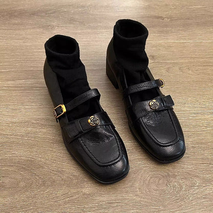 Damen Ballerinas Elegant mit verstellbarem Riemen Gold