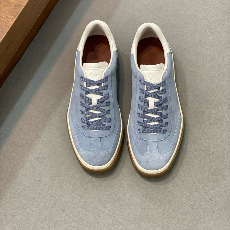 Damen Sneaker Weiches Wildleder Schnürsystem Modern
