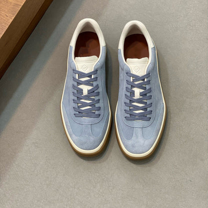 Damen Sneaker Weiches Wildleder Schnürsystem Modern