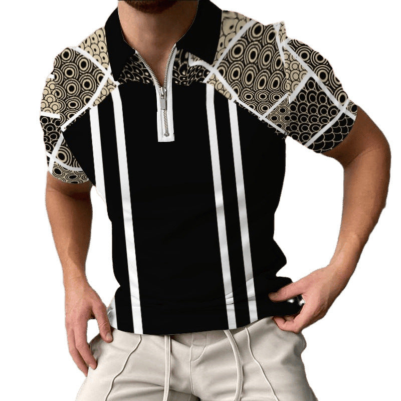 Herren Polo Shirt Kurzarm Kariert Modern Berlin