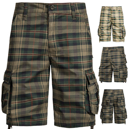 Herren Cargo-Shorts Bequem Mit Vielen Taschen