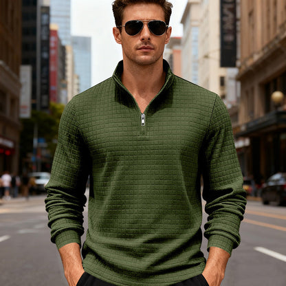 Sportlicher Herren Pullover Reißverschluss Modern