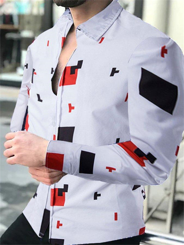 Herren Langarmshirt Grafikdruck Modern Berlin Style