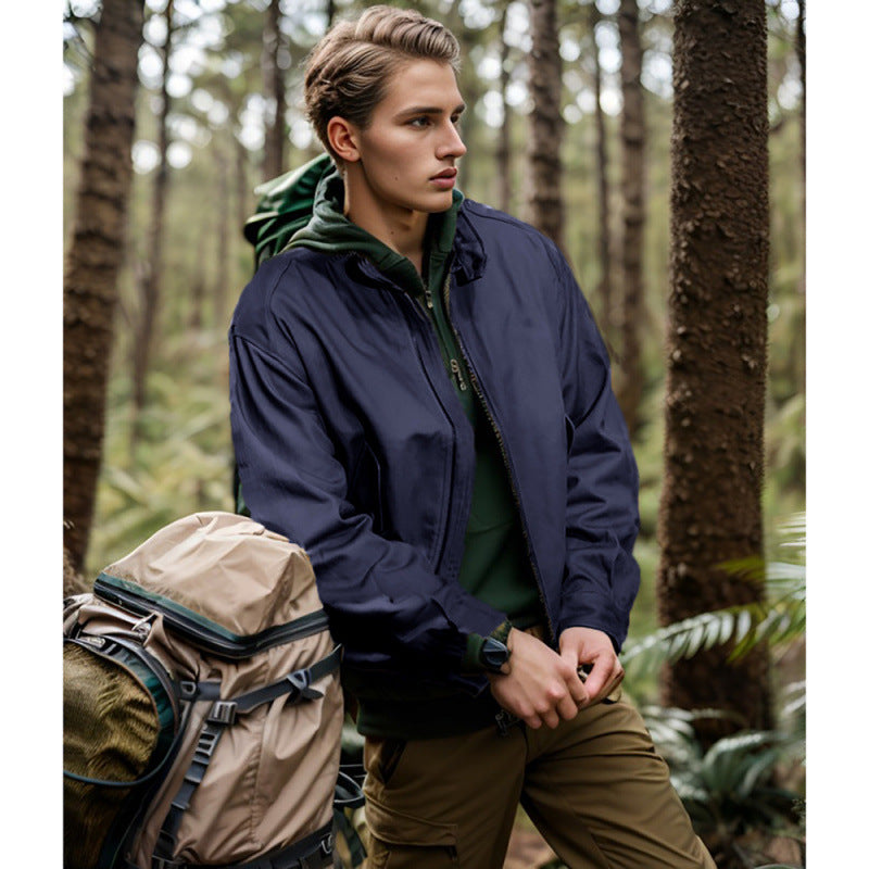 Herren Windjacke Sportlich Wasserabweisend