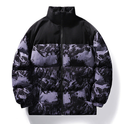 Herren Winterjacke Sportlich Warm mit Hochkragen