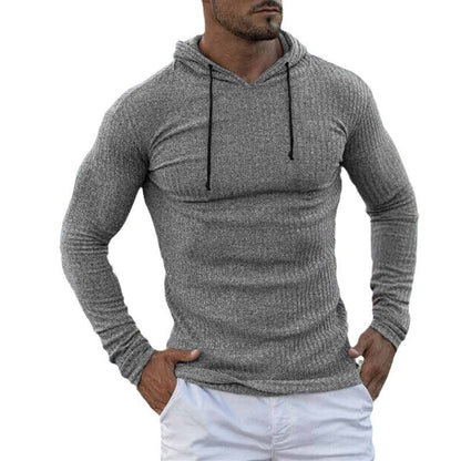 Herren Hoodie Großzügig Oversized Rippstruktur