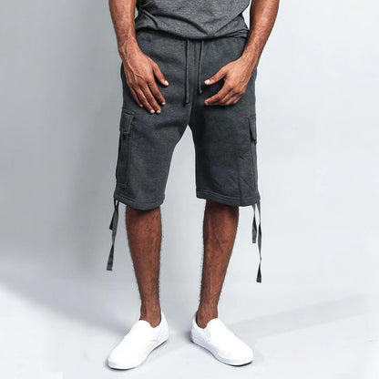 Herren Cargo Shorts Modern mit Taschen und Kordelzug