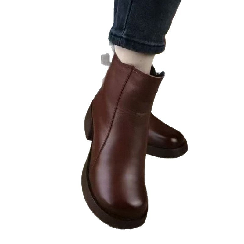 Damen Stiefeletten Warm Rutschfest Komfort Schuhe Winter