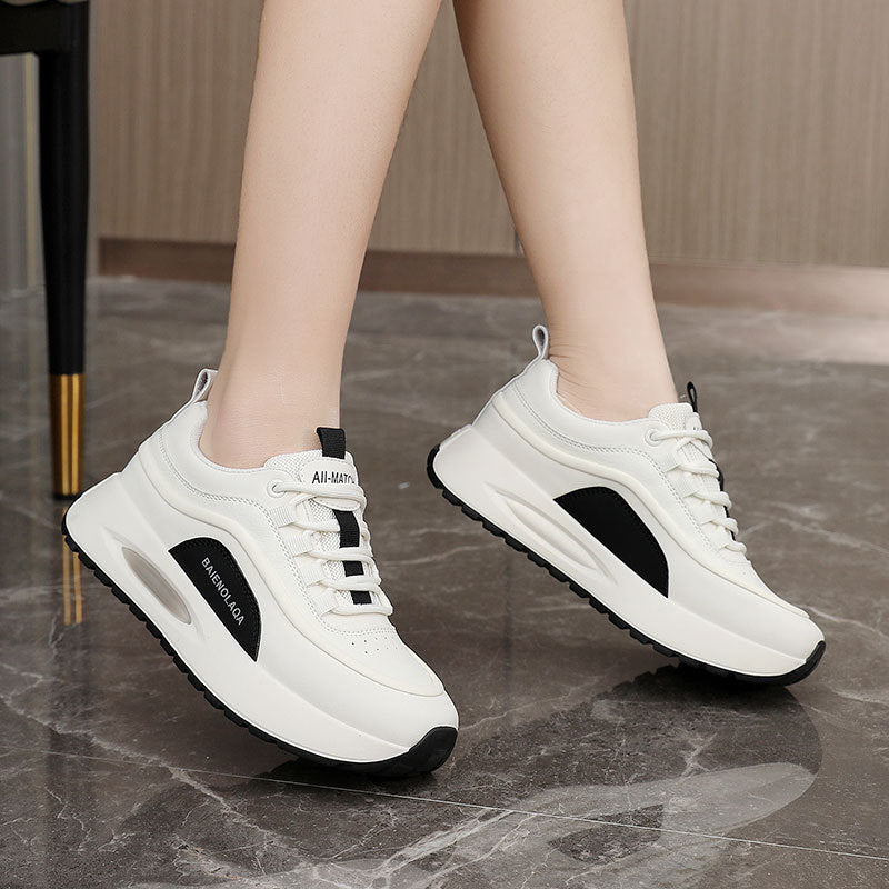 Damen Sneaker Plattform Schuhe atmungsaktiv und dampfend