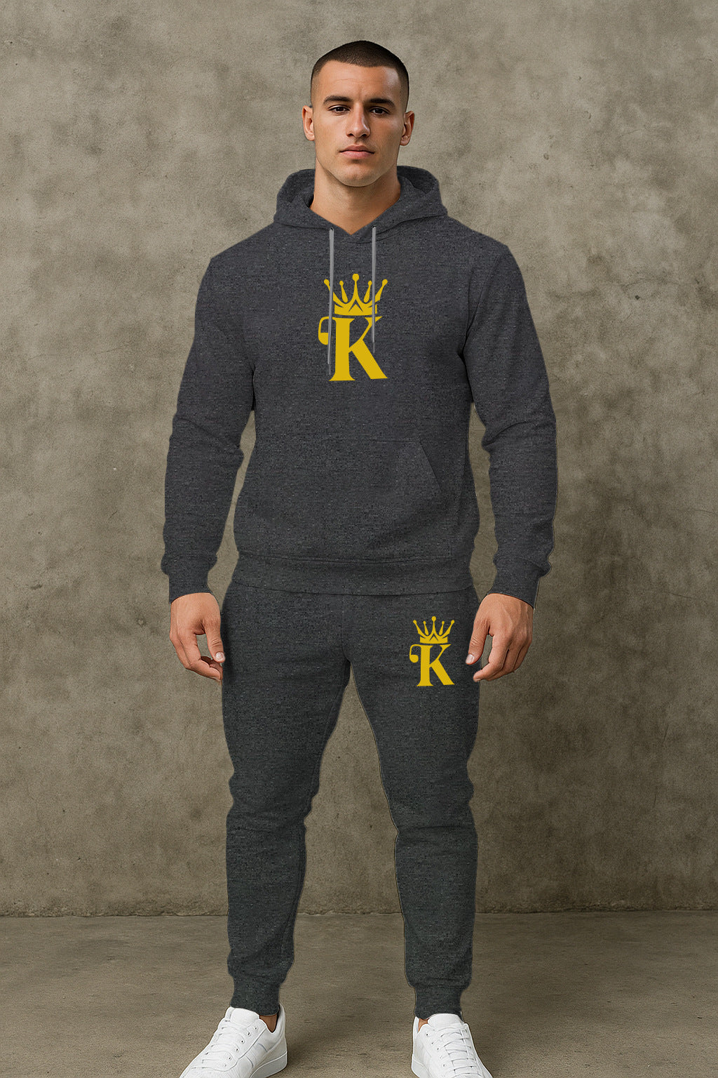 Bequemes Herren Hoodie Jogging Set Sportlich Comfort