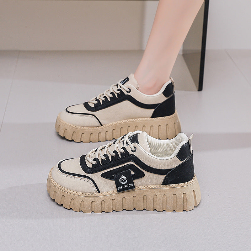 Damen Sneaker Plattform Bequem Leicht Heidi Style