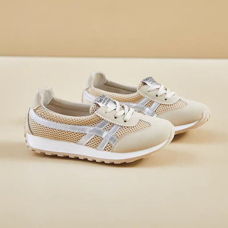 Damen Sneaker Retro Sportlich Atmungsaktiv Mesh - BerlinGlamour