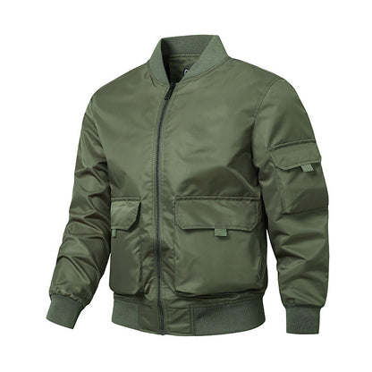 Herren Bomberjacke Sportlich Elastisch Mit Taschen - BerlinGlamour