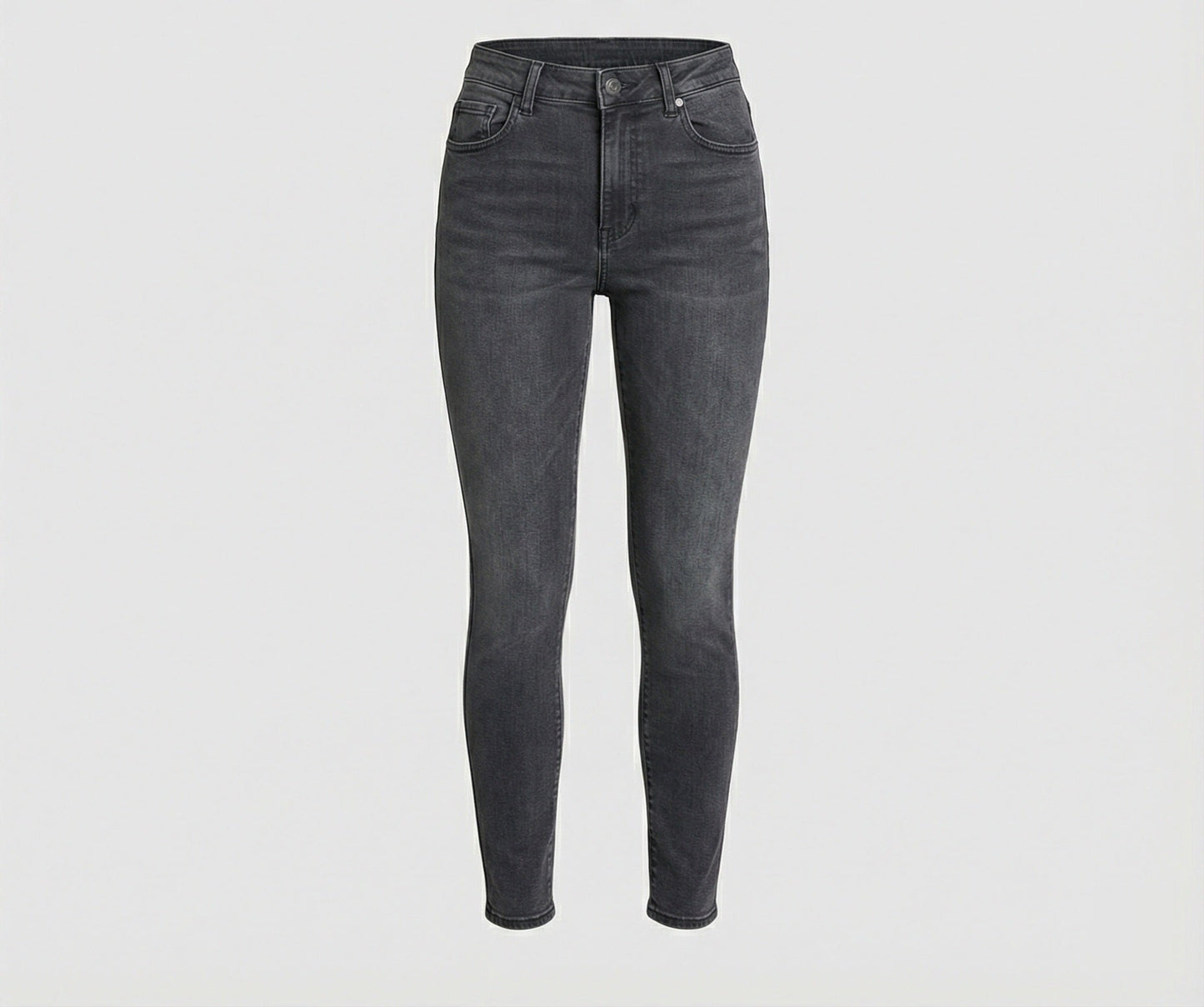 Damen Cargo-Hose Hochtailliert Slim Fit Modern