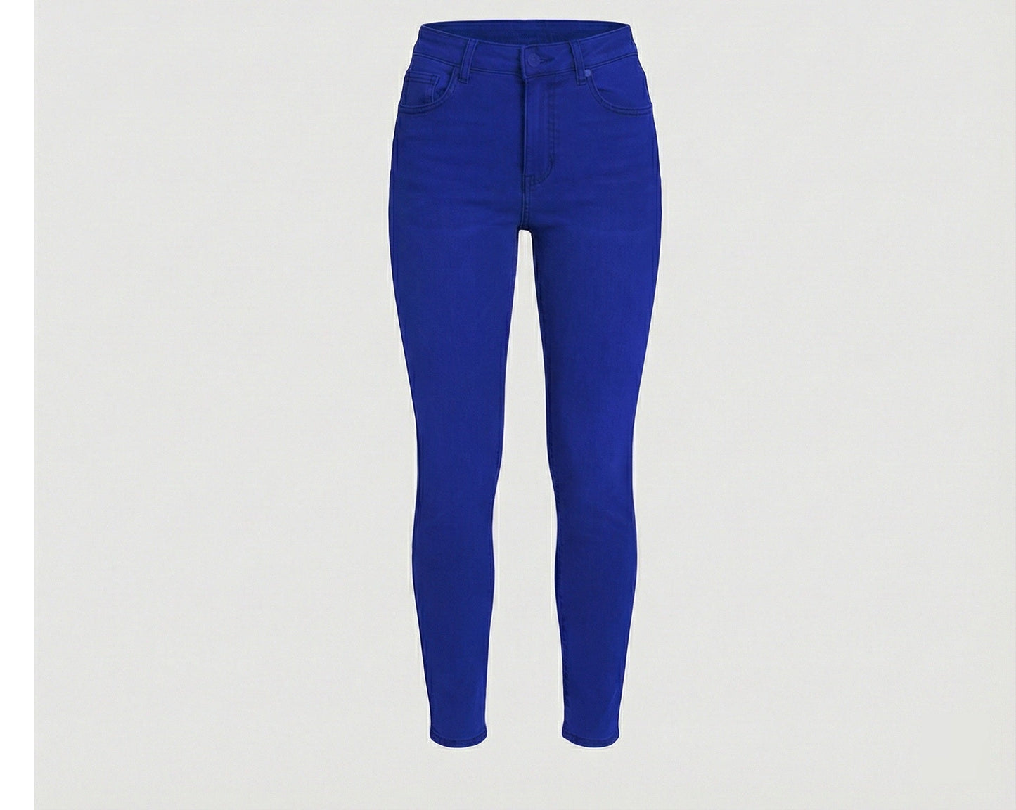 Damen Cargo-Hose Hochtailliert Slim Fit Modern