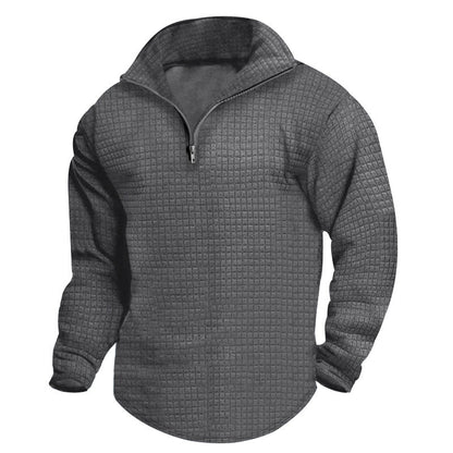 Herren Fleece Sweatshirt Reißverschluss Warm Hochwertig