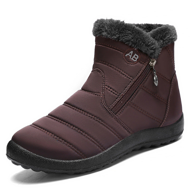 Damen Winterstiefel Isoliert Rutschfest Mit Reißverschluss