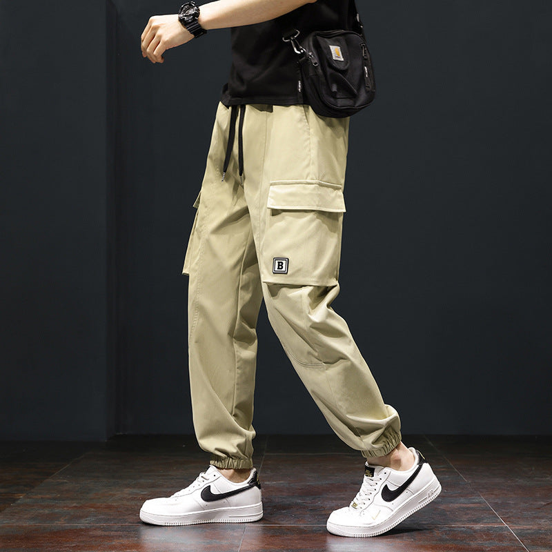 Herren Cargo-Hose mit Taschen Verstellbar Bequem