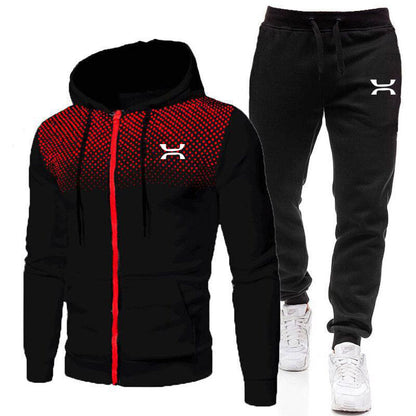 Herren Sportanzug Atmungsaktiv Hoodie Jogginghosen Bequem