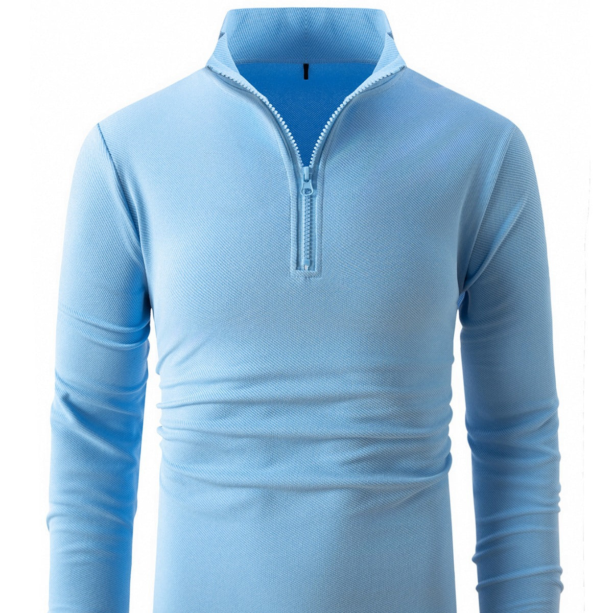 Herren Sportshirt LangarmZip Hemd Modern Trendig - BerlinGlamour