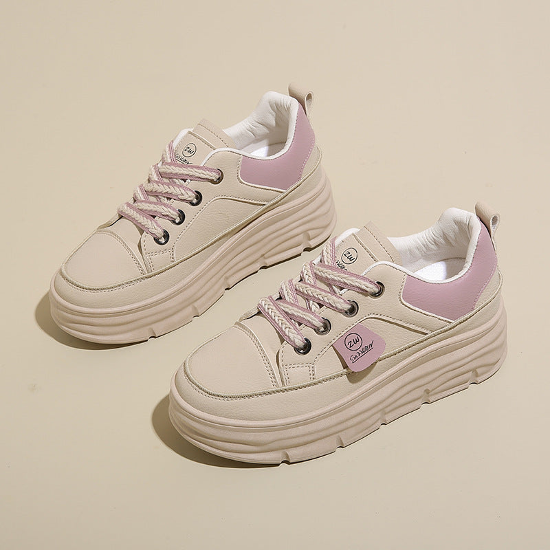 Damen Sneaker Plateau Schuhe Weich Atmungsaktiv