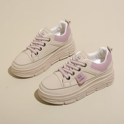 Damen Sneaker Plateau Schuhe Weich Atmungsaktiv