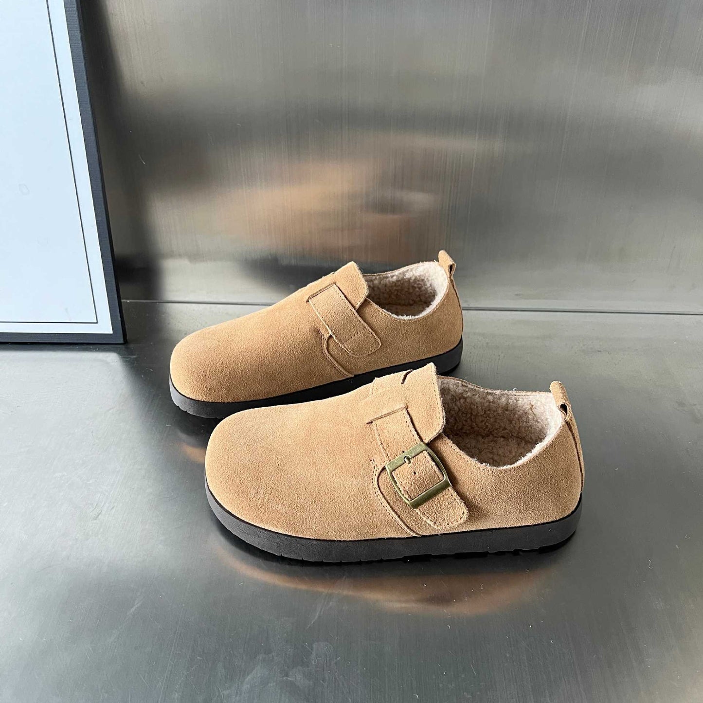 Damen Clogs Weich Bequem Verstellbarer Riemen
