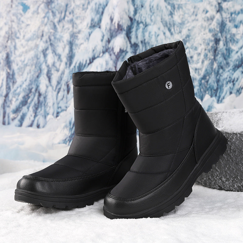Damen Winterstiefel Isoliert Rutschfest Schnellverschluss
