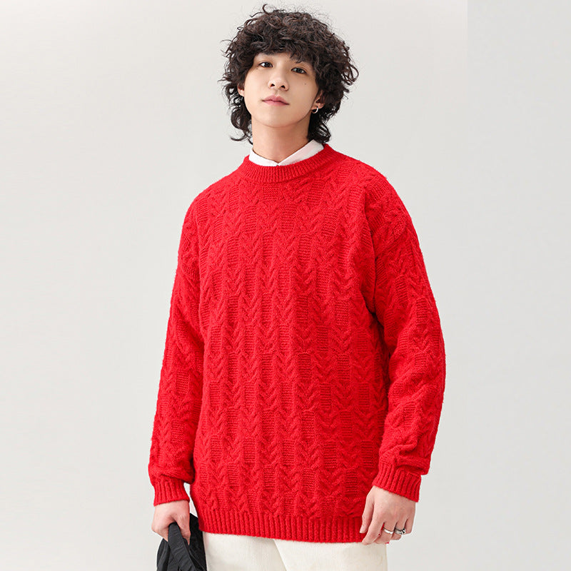 Herren Pullover Grobstrick Klassisch Modern - BerlinGlamour
